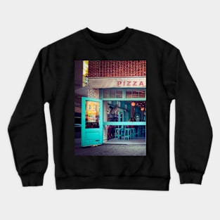 Street Pizza Restaurant Downtown Manhattan New York City Crewneck Sweatshirt